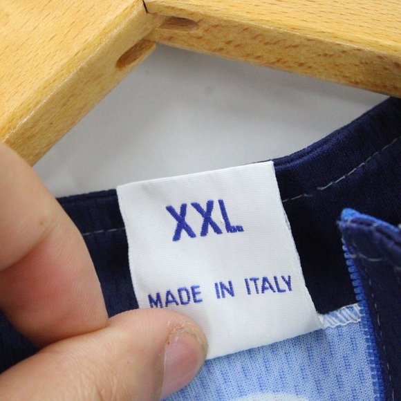 Vintage SMS Santini Cycling Jersey Mens Blue Short Sleeve Athletic Half Zip 2XL - Picture 11 of 11